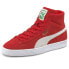 Puma Suede Mid Xxi Lace Up Mens Red Sneakers Casual Shoes 38020503