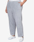 Plus Size Drama Queen Casual Average Length Velour Pants