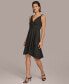 Donna Karan Women's High-Low A-Line Dress