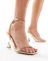 Simmi London Exclusive Zohra mid heeled sandal in gold