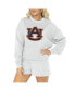 Women's Ash Auburn Tigers Team Effort Pullover Sweatshirt and Shorts Sleep Set