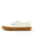 Vans Authentic gum sole trainers in off white