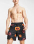 Billabong Sundays Floral swim board shorts in black