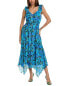 Ramy Brook Greta Midi Dress Women's Blue Xs