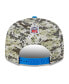 Men's Camo, Powder Blue Los Angeles Chargers 2023 Salute To Service 9FIFTY Snapback Hat