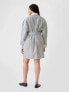 Organic Cotton Striped Mini Shirtdress