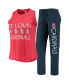 Женская пижама Concepts Sport Womens Navy, Red St. Louis Cardinals Meter Muscle Tank Top and Pants Sleep Set