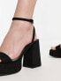 Bershka chunky platform sandal in black