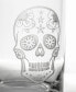 Sugar Skull 3 Piece Gift Set - Whiskey Decanter And Rocks Glasses