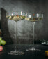 Polka Dot Champagne Coupe Glasses, Set of 2