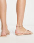 Vero Moda leather sandals in cream