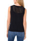 Women's Allover Pointelle Stitch Sweater Tank