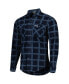 Men's Navy New England Patriots Industry Flannel Button-Up Shirt Jacket