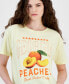 Juniors' Peaches Graphic T-Shirt