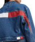 Women's Claire Cropped Denim Flag Jacket