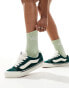 Vans knu skool chunky suede trainers in dark green