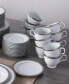 Charlotta Platinum 60 Piece Dinnerware Set, Service for 12