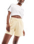 adidas Originals essentials jersey shorts in pale yellow