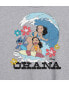 Hybrid Apparel Trendy Juniors Lilo Stitch Ohana Graphic Oversized Tee