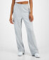 Juniors' Wide-Leg Cargo Sweatpants