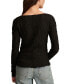 Women's Textured-Lace Square-Neck Top