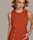 Donna Karan Women's Jewel-Neck Sleeveless A-Line Dress