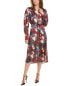 Vince Nouveau Magnolia Shirtdress Women's Red Xxs