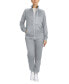 Women's Moisture Wicking Performance Active Track Jacket and Jogger Set, 2-Piece