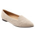 Trotters Harlowe T1707-134 Womens Beige Leather Slip On Loafer Flats Shoes 9.5