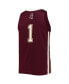 Men's #1 Maroon Mississippi State Bulldogs Reverse Retro Jersey