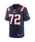 Men's Matt Light Navy New England Patriots Game Retired Player Jersey