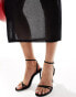 & Other Stories sheer knit midi skirt with high waist knicker pants in black