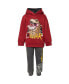 Toddler Boys Dinosaur Jurassic Park T-Rex Fleece Pullover Hoodie and Pants Outfit Set to