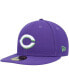 Men's Purple Cincinnati Reds Lime Side Patch 59FIFTY Fitted Hat