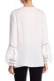 Kobi Halperin 163037 Women's Skye Embroidered Silk Blouse White Sz. XS