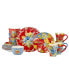 Blossom 16Pc Dinnerware Set, Service for 4