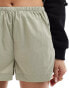 Rains Naha ultra lightweight nylon shorts in sage green