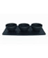 Manufacture Rock Dip Bowl & Tray 4 Piece Set