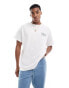 ASOS DESIGN oversized t-shirt in white with visions back print