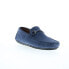 Bruno Magli Xander BM3XANK1 Mens Blue Suede Loafers & Slip Ons Moccasin Shoes 8