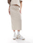 ONLY jersey midi skirt co-ord in stone