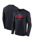 Men's Navy Minnesota Twins Authentic Collection Team Logo Legend Performance Long Sleeve T-shirt