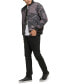 Men's Quilted Baseball Jacket with Rib-Knit Trim