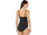 Tommy Bahama 271013 Woman Black Pearl Crossover Front One Piece Swimsuit Size 6