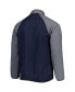 Men's Navy New England Patriots Hurricane Raglan Full-Zip Windbreaker Jacket