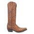 Dingo Bellona Embossed Snip Toe Cowboy Womens Brown Casual Boots DI216-200