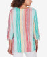 Petite Wavy Metallic Stripe Top