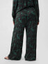 Crinkle Texture Satin Pants