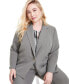 Plus Size One-Button Blazer