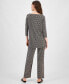 Women's Printed Wide-Leg Knit Pants, Created for Macy's